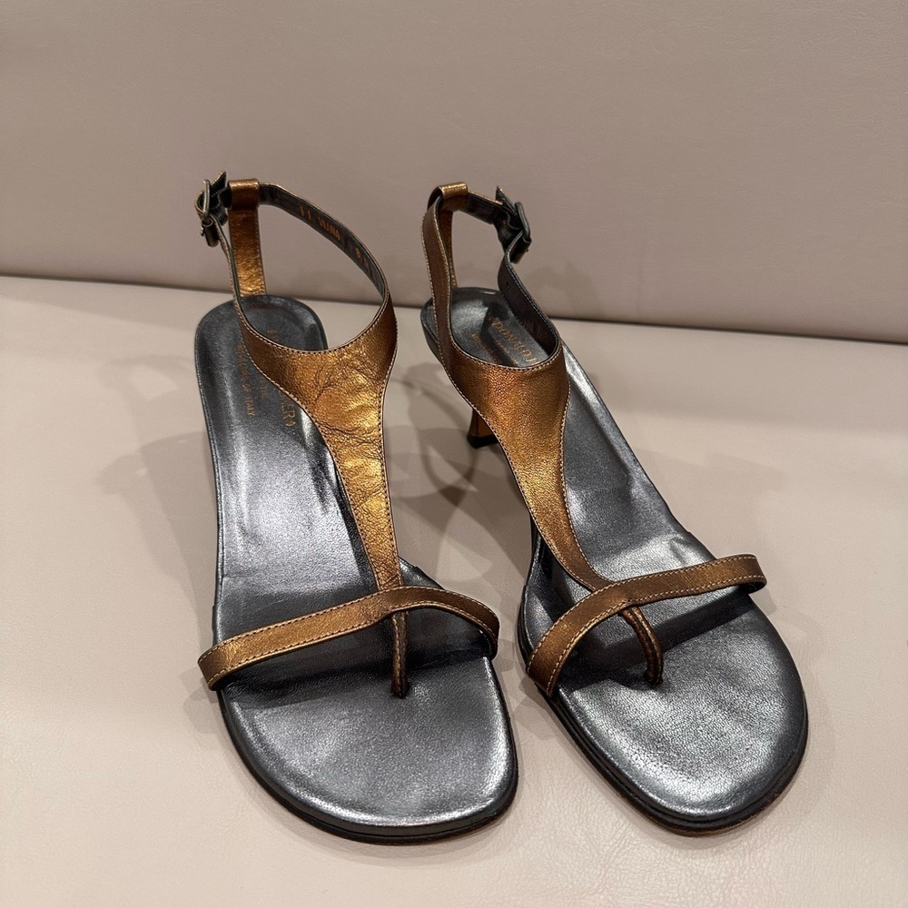 Donald Pliner Elegant Bronze Sandals